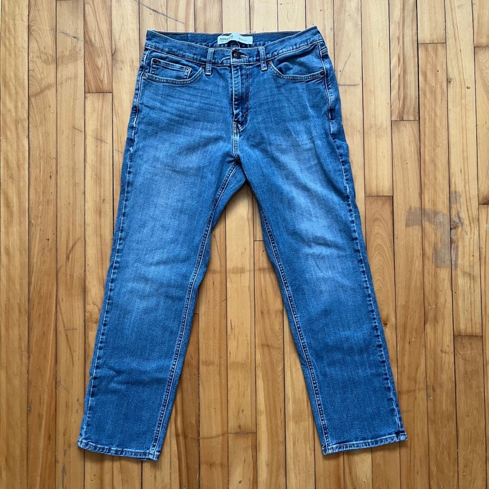 Signature by Levi Strauss Co S67 Athletic Fit Men Jeans Blue Wash Size 32x30